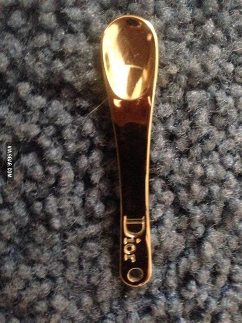 I think I found a golden coke spoon at the club last night 